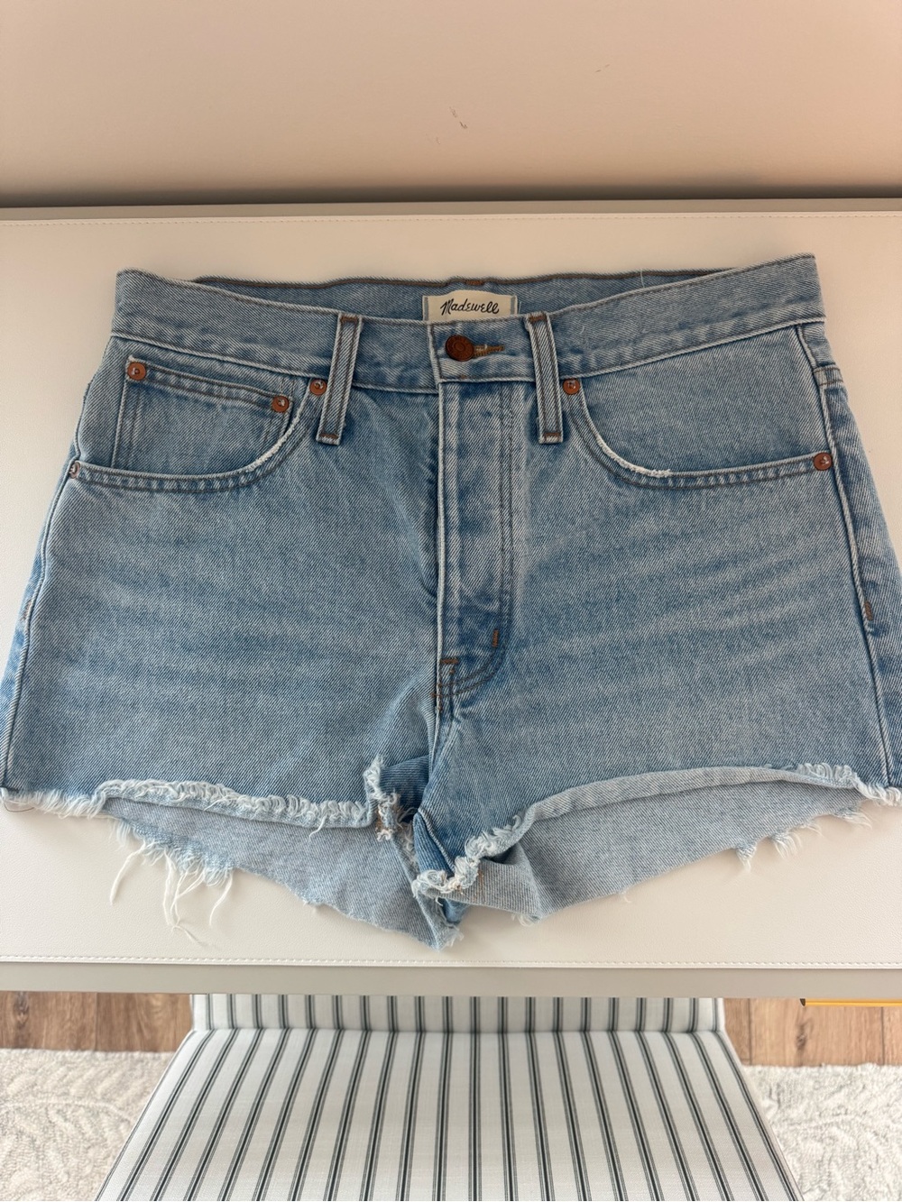 Madewell Distressed Denim Cutoff Shorts